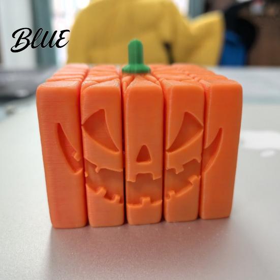 Маленькое настольное украшение 3D-печатная тыква Игрушка-антистресс Жуткий Хэллоуин Декоративная фигурка для снятия тревоги Сенсорная игрушка для снятия стресса Вечеринка