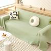 Summer Cool Ice Silk Sofa Towel Sofa Backrest Cover Towel Moisture Absorption Breathable Sofa Slipcover Cover Cloth Full Covered
