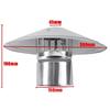 6-дюймовый колпак для дымоходной трубы, серебристый, прочный, для вытяжных труб, кровельных дымоходов