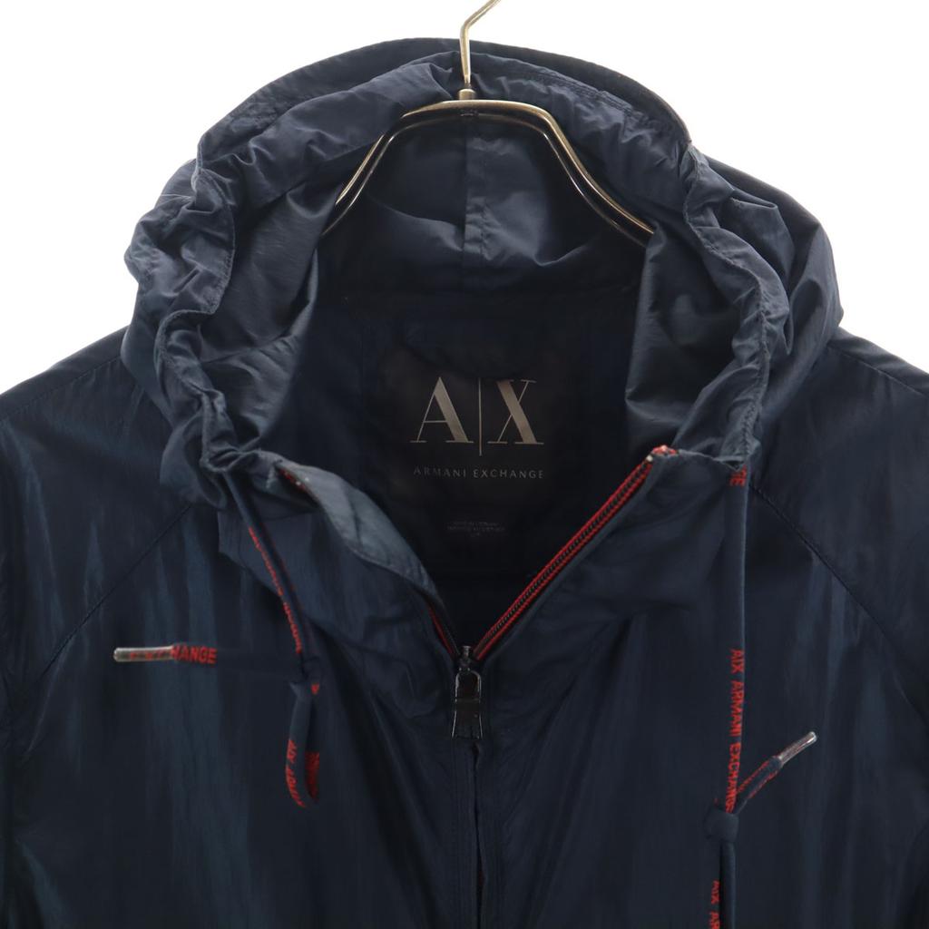 ARMANI EXCHANGE Windbreaker S Navy Jacket Men's Used