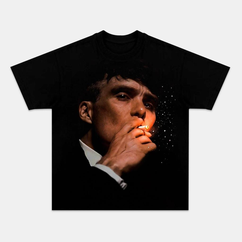 Peaky Blinders Thomas Shelby Graphic TShirt Unisex Women TV Series Casual Cotton Streetwear Short Sleeve Fans Top