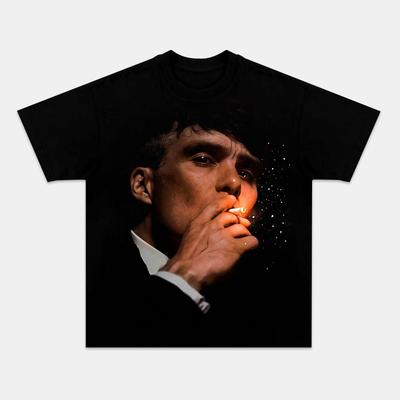 Peaky Blinders Thomas Shelby Graphic TShirt Unisex Women TV Series Casual Cotton Streetwear Short Sleeve Fans Top