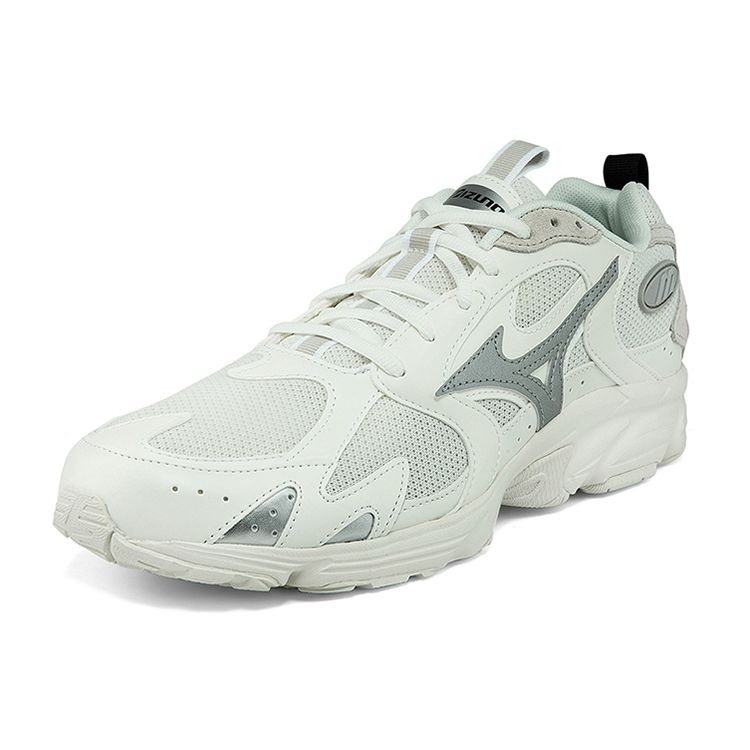 Mizuno Круглый носок, шнуровка, ретро, сетка, синтетическая кожа, амортизирующие, нескользящие, износостойкие, дышащие, низкий верх, повседневные кроссовки для бега D1GH212904