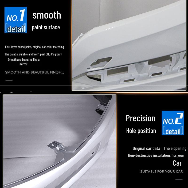 Подходит для Geely Vision 2020 и 2021: передний бампер, защита, окрашенная окантовка, улучшенные оригинальные детали.