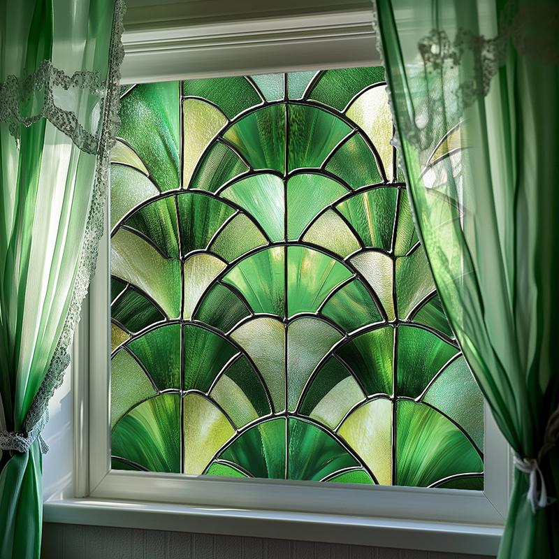 50x50 см электростатическая наклейка на стекло съемная наклейка на окно с цветком разноцветная