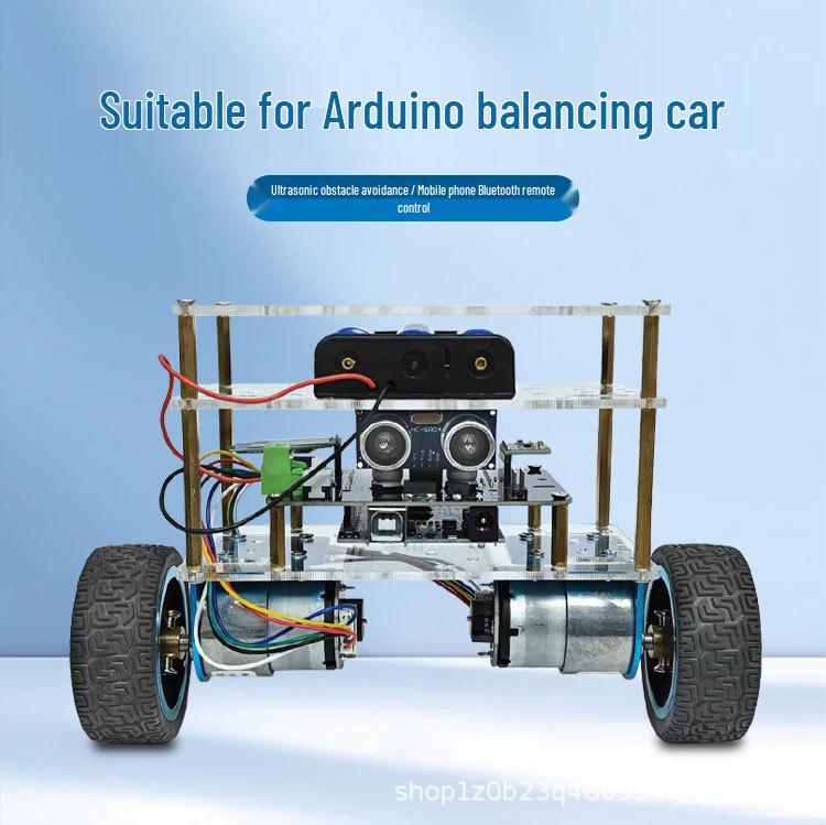 Двухколесный балансирующий автомобиль с Bluetooth, совместимый с Arduino, с ультразвуковым датчиком обнаружения препятствий