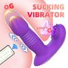 Управление через приложение, толкающий вибратор-дилдо для взрослых женщин, носимый вибратор-розочка с функцией сосания, стимулятор точки G и клитора, вагинальный массажер