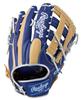 Rawlings HYPER TECH COLORS Baseball Glove for Throw Men's (GS5FHTCY719) Softball, All-Around, Indigo/Camel, 12.75 Inches, Right-Handed