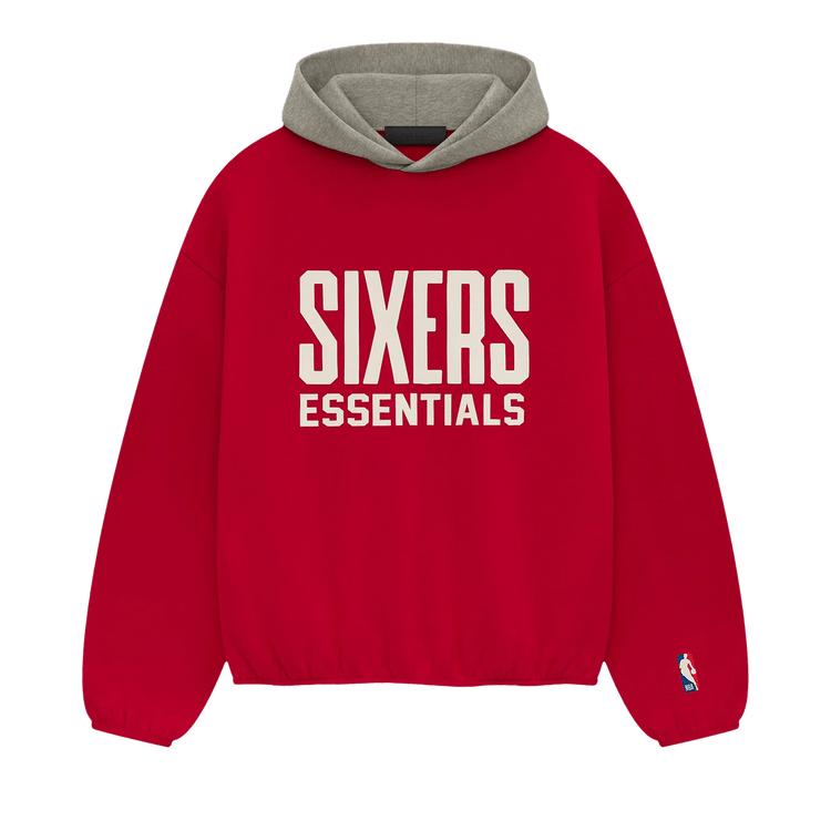 Men's Hoodie Fear of God Essentials Sixers Hoodie Red