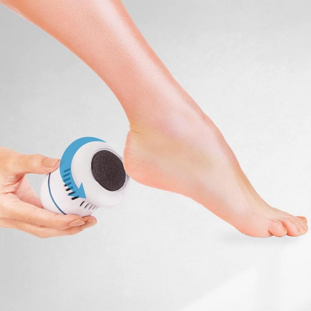 Электрическая пилка для удаления мозолей, регулируемая скорость, профессиональная педикюрная пилочка для ног со сменными пилочками для ног для омертвевшей, твердой, потрескавшейся кожи