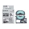 King Jim Tepra PRO Tape Cartridge Cleanly Peelable Label 9mm White Letters Length 8m SS9KE [Genuine] Label/Black
