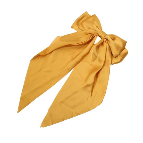 Заколка для волос Yousheng с бантом, тематическая, шифоновая, с длинной лентой, зажим для волос, яркий цвет, легкая, краб для волос на затылок, аксессуары для волос