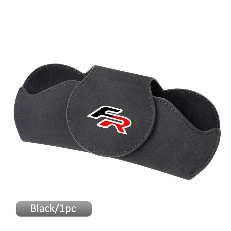 vhcr2 Car Glasses Case Auto Sun Visor Glasses Holder Sunglasses Clip Accessories Storage For Seat FR Leon Ibiza Altea Exe Accessories