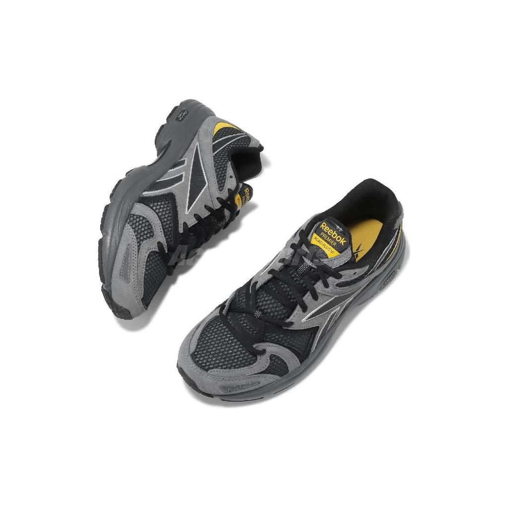Reebok Кроссовки унисекс Premier Road Plus 6 Grey Black Clay Pure-Grey-6 Core-Black 100074092