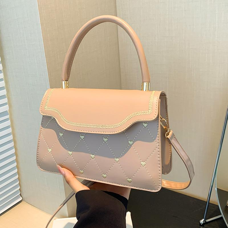 High End Textured Bag for Women New Trendy Crossbody Bag for Women Ins Diamond Embroidered Thread Single Shoulder Handbag for Women