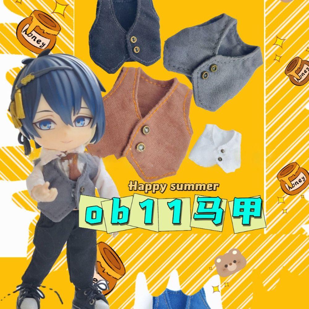 6 Colors Doll Clothes Boys Girls Doll Shirts YMY Doll Clothes 1/11 ob11 dolls/1/12 Bjd Doll