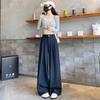 Women's Autumn Suit Wide-leg Pants, with An Autumn Feel, Drapey, High-waisted, Slim-fit, Straight-leg Casual Pants.