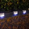 1pc LED Solar Path Stair Lights IP65 Waterproof Outdoor Garden Yard Fence Wall Lamp Staircase Night Light