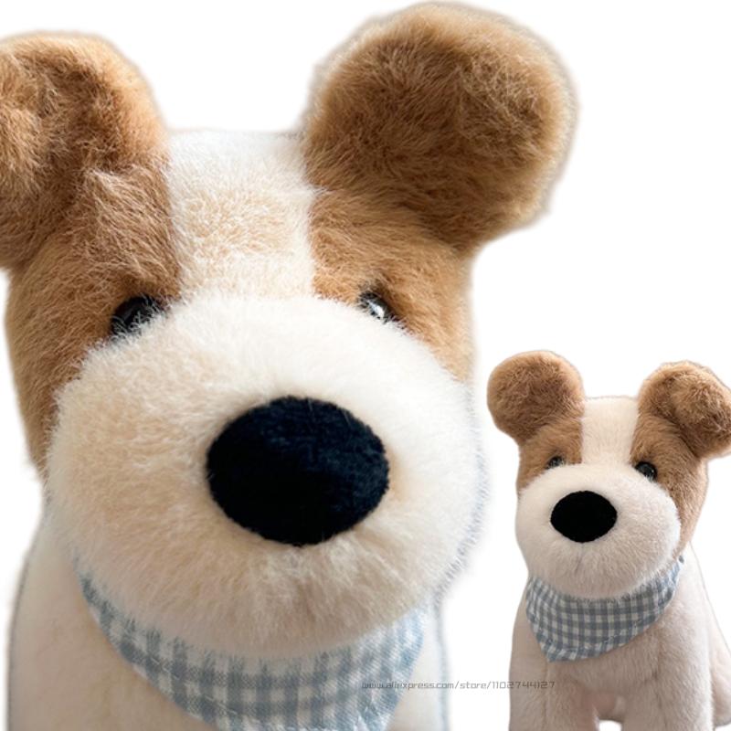 Очаровательный Плюшевый Щенок Фокстерьера из Проволоки, Мягкая Игрушка, Пушистый Щенок, Мультяшная Подушка для Обнимания, Подушка для Сна, Подушка для Кровати, Подарок для Мальчика