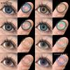 New Color Contact Lenses, Starry Blue Eyeglass Lenses, Dark Brown Color Contact Lenses, Pink Color Contact Lenses 1 Pair