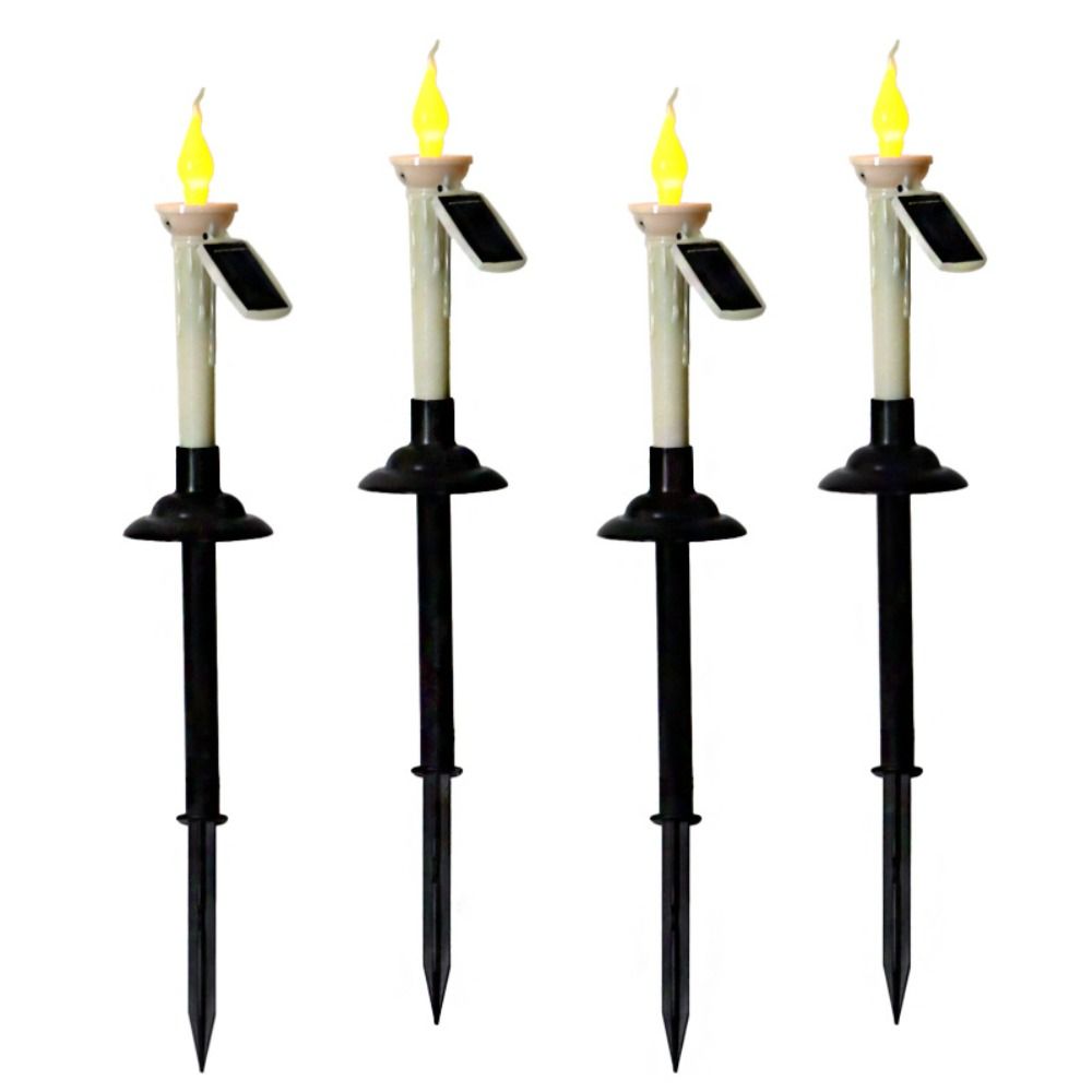 Waterproof Solar Candle Light Flameless With Candlesticks Holders Solar Garden Light Dual-purpose LED Candles LED Solar Lamp