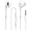 Проводные наушники с возможностью регулировки громкости, стерео, белые, микрофон, звонки, управление, наушники, разъем 3,5 мм, наушники,