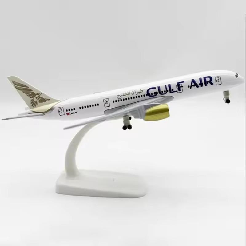 1/400 20СМ Сплав Модель Самолета Самолет B787 Gulf Air 787 Металлическая Модель Самолета Подарок Для Украшения Интерьера Дома