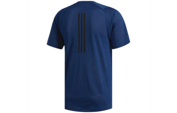 adidas Футболки Мужские Синие С Круглым Вырезом Умеренный Прямой Крой EB8047