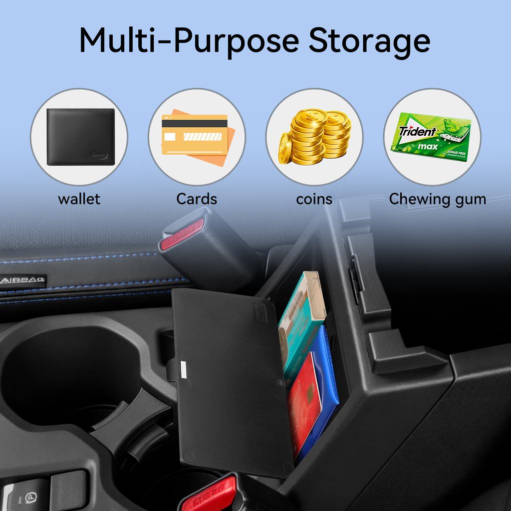 for Subaru Forester 2026 2026 Car Armrest Box Hidden Storage Box Center Console Tidying Storage Case Auto Interior Accessories