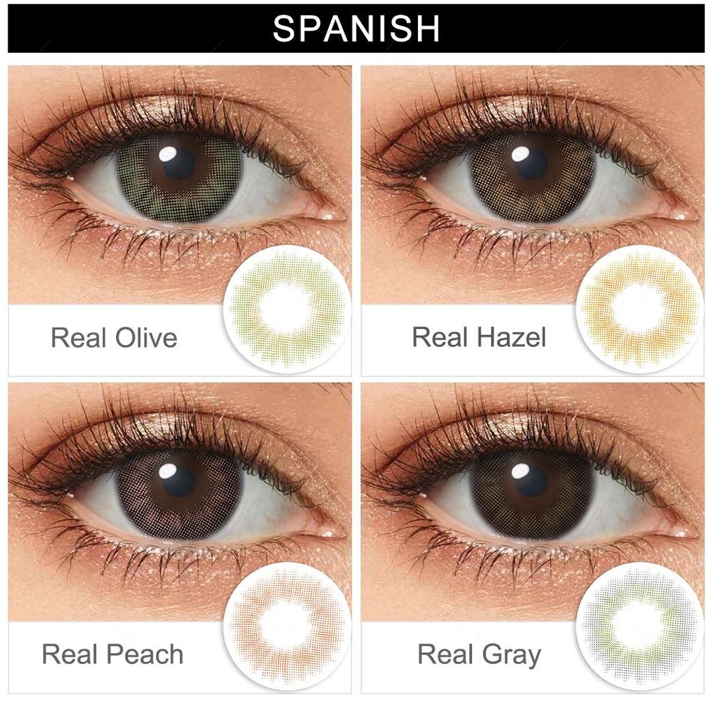 FreshGo Контактные линзы Natrual Color для глаз, косметика, серые контактные линзы для глаз, 1 пара цветных линз для ежегодных красавиц