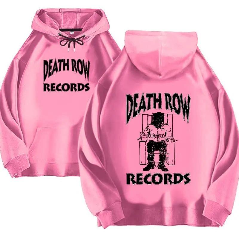 Мужские и женские худи Death Row Records, толстовка большого размера с принтом, хип-хоп топы, модный анимационный повседневный спортивный стиль Casual