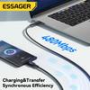 Кабель Essager Type C to Type C, 100 Вт PD, быстрая зарядка, зарядное устройство USB C — USB C, провод от C до C для MacBook iPad, Xiaomi Realme POCO