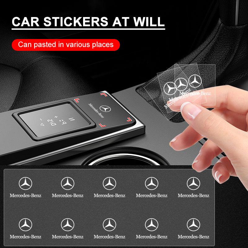AABIE1 Car Window Lift Button Sticker Steering Wheel Decal Car Interior Goods Caps For Mercedes-Benz C450 C180 C200 C220 C250 C300