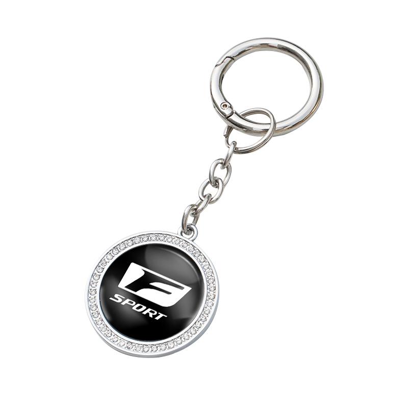 Car Keychain Set car Logo Smart Key Pendant Keyring Accessories For Lexus F SPORT ES RX NX LS UX LM LX GX LC RZ IS CT GS RC HS FX6