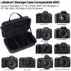 Lebakort Storage Case Compatible with Canon EOS 5D Mark R6 Mark Kiss and Kiss X9i Digital SLR Camera Body and Lens Kit 90D, IV, II, R5, R50, R7, R8,