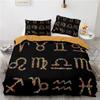 Комплект постельного белья серии Constellation с принтом Circle Sun Пододеяльник Наволочка Постельное белье Постельное белье Односпальное Двуспальное Размер домашний декор