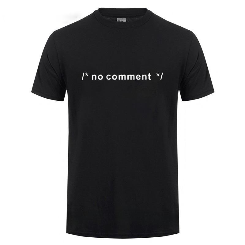 2026 Funny Geek Novelty Joke Coding HTML CSS Developer Gift No Comment T Shirt for Men Women Summer Casual Short Sleeve Cotton Tshirt Loose Tee Top