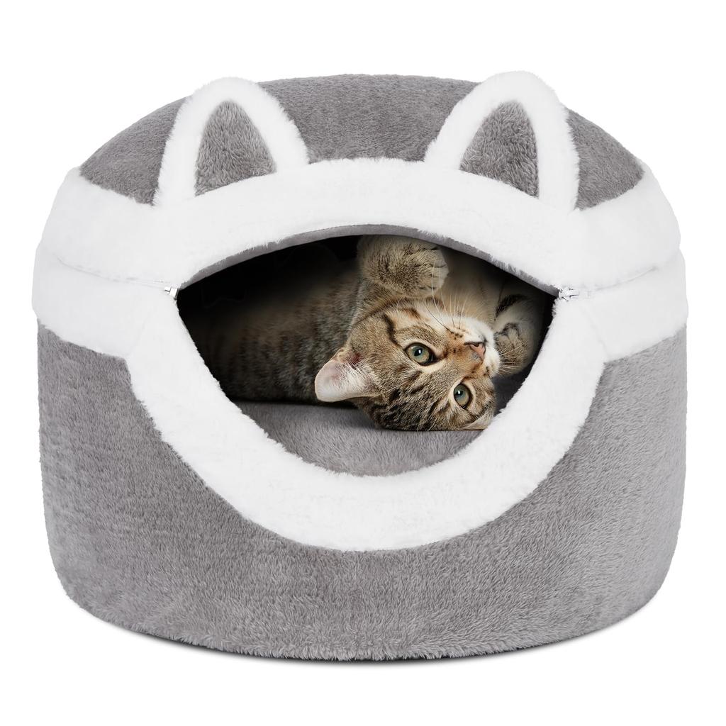Cat Ownpets Cat Dome Dog Pet For Cold поставляется с функцией Heat Bite Sleep For Small and Dogs и удобной кроватью, Зима, Дом, Форма, Кровать, 42X42X31 см, Кровать,