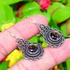 Amethyst Gemstone Handmade 925 Sterling Silver Jewelry Earring 1.77" F7j86