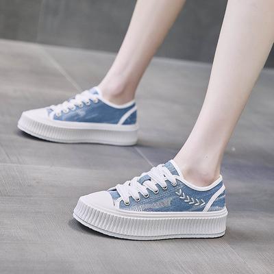 Модная женская спортивная обувь с толстой подошвой 2024 года, новая простая женская обувь для отдыха на открытом воздухе, прогулок, удобная спортивная обувь для женщин