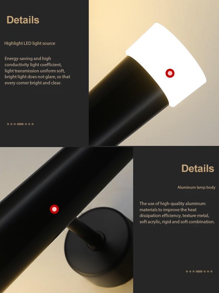 Nordic Minimalist Line Настенный светильник Современный светодиодный настенный светильник для гостиной, прикроватный светильник для домашнего интерьера, настенные бра, декоративная мебель