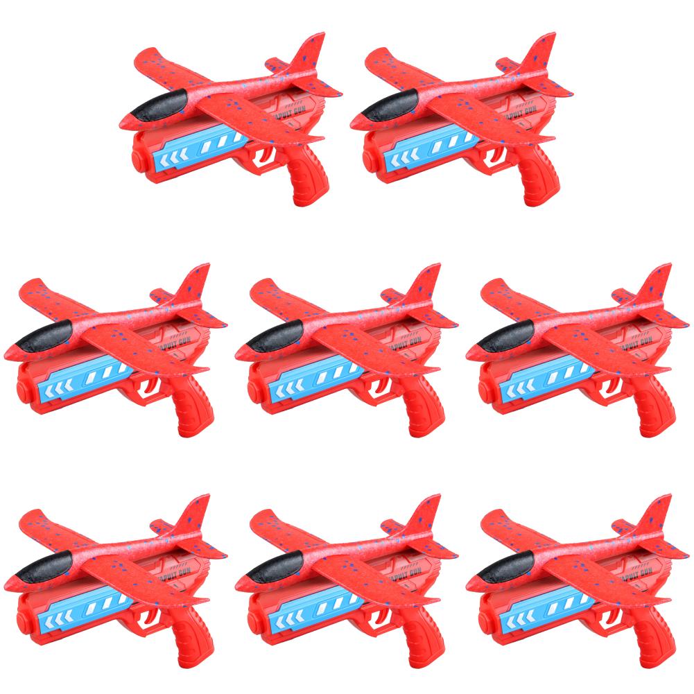 Игрушки для запуска самолетов Спорт на открытом воздухе Летающие игрушки Пенопластовая пусковая установка Катапульта Самолет Пистолет Катапульта Самолет Подарки на день рождения для мальчиков и девочек