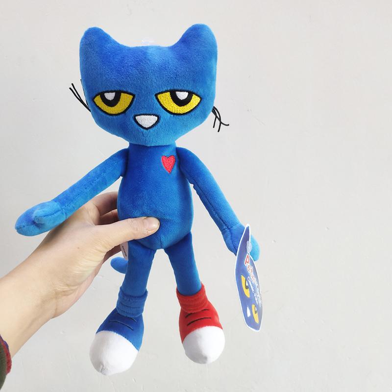 30cm Pete the Cat Plush Toy Stuffed Animal Plushies Kitten Doll Soft Cartoon Figure Sleeping Pillow Fans Birthday Christmas Gift