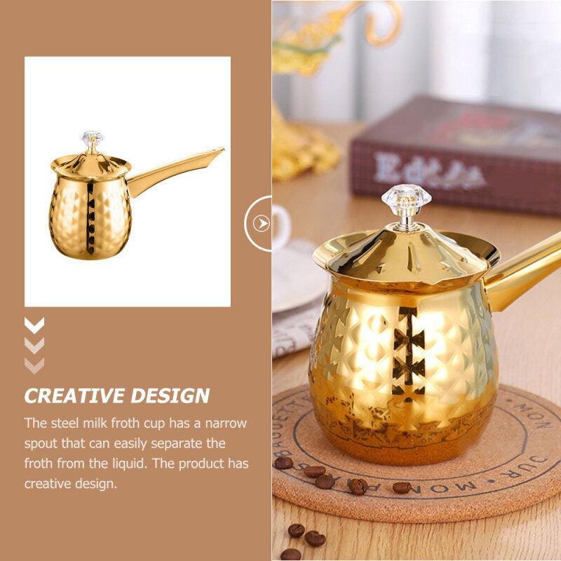 Индукционная плита Бытовая молочная кастрюля из нержавеющей стали для приготовления напитков на стороне кофе