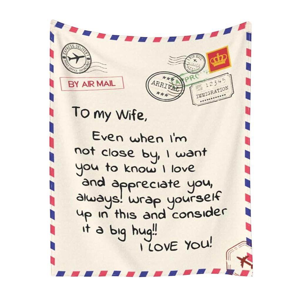 Flannel Digital Printed Blanket Bed Blanket Small Throw Blanket Four Seasons Envelope Themed Flannel Blanket Holiday Giveaway Gift