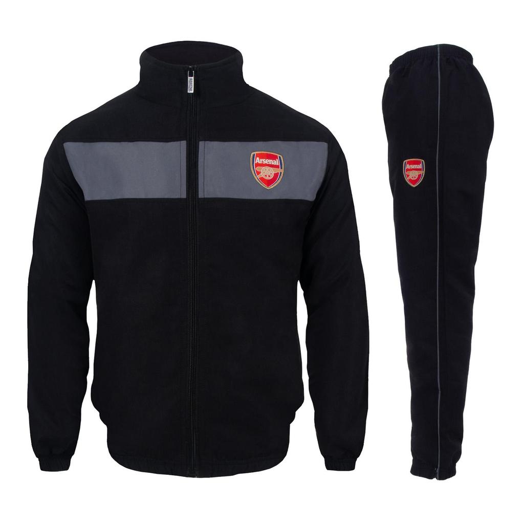 Arsenal FC Boys Contrast Striped Tracksuit