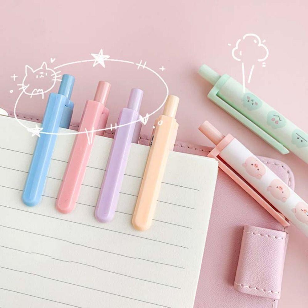 Writing Tools Cartoon Learning Office Supplies Ballpoint Pen Rollerball Pen Gel Pens Press Type