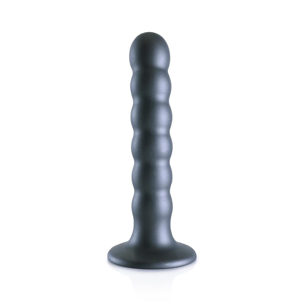 Ouch! - Silicone dildo with beads - 13 cm