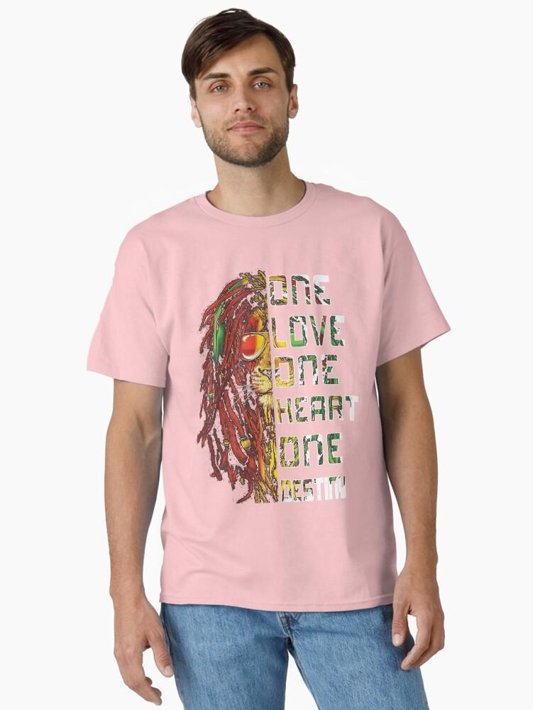 Retro Bob Marley Shirts One Love One Heart T-shirt Classic T-Shirt