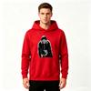 Men Printed Pullover Hoodie, Anime Spiral Mask Character Print Casual Long Sleeve Hooded Sweatshirt for Daily Wear